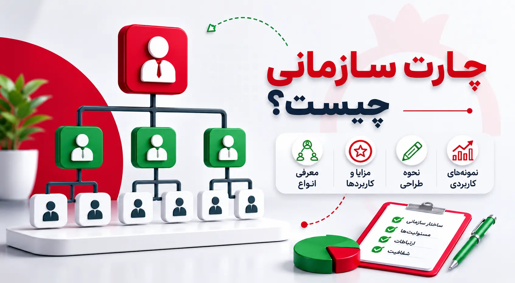 چارت سازمانی چیست؟ معرفی انواع، مزایا، نحوه طراحی و نمونه‌های کاربردی